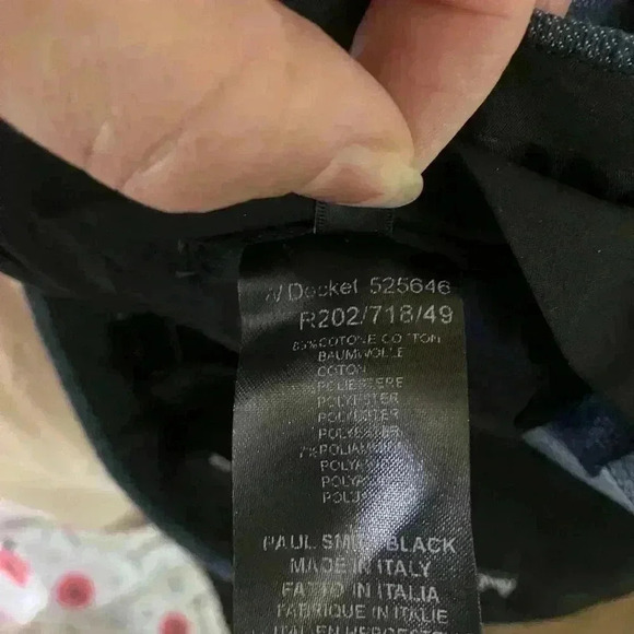 Paul Smith Navy Blue Tapered Leg Trousers - Picture 8 of 10